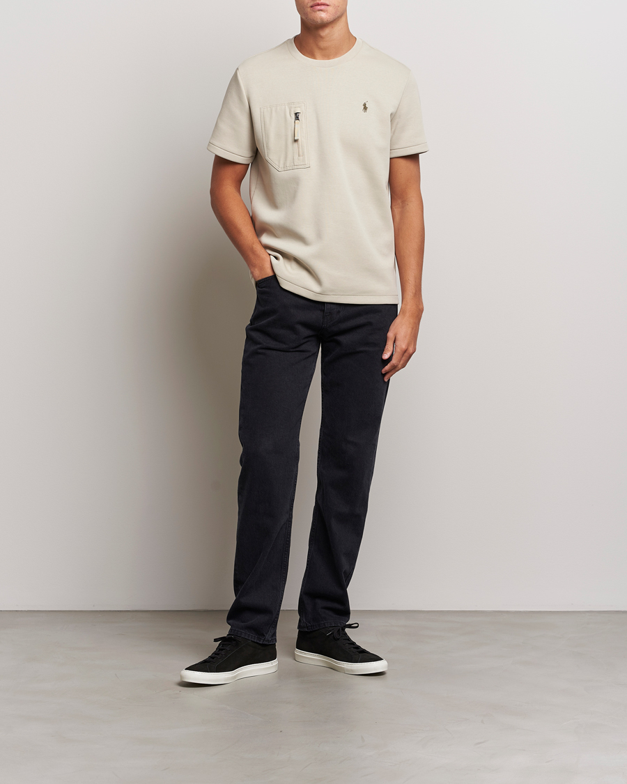 Heren | T-shirts | Polo Ralph Lauren | Double Knit Pocket T-Shirt Classic Stone
