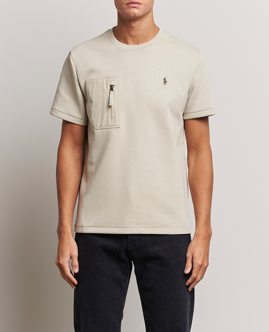 Heren | T-shirts | Polo Ralph Lauren | Double Knit Pocket T-Shirt Classic Stone