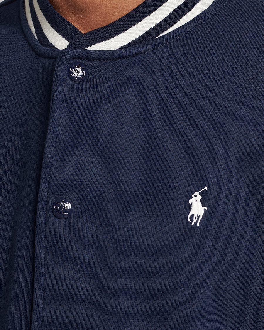 Homme | Manteaux Et Vestes | Polo Ralph Lauren | Athletic Fleece Varsity Jacket Navy/Cream