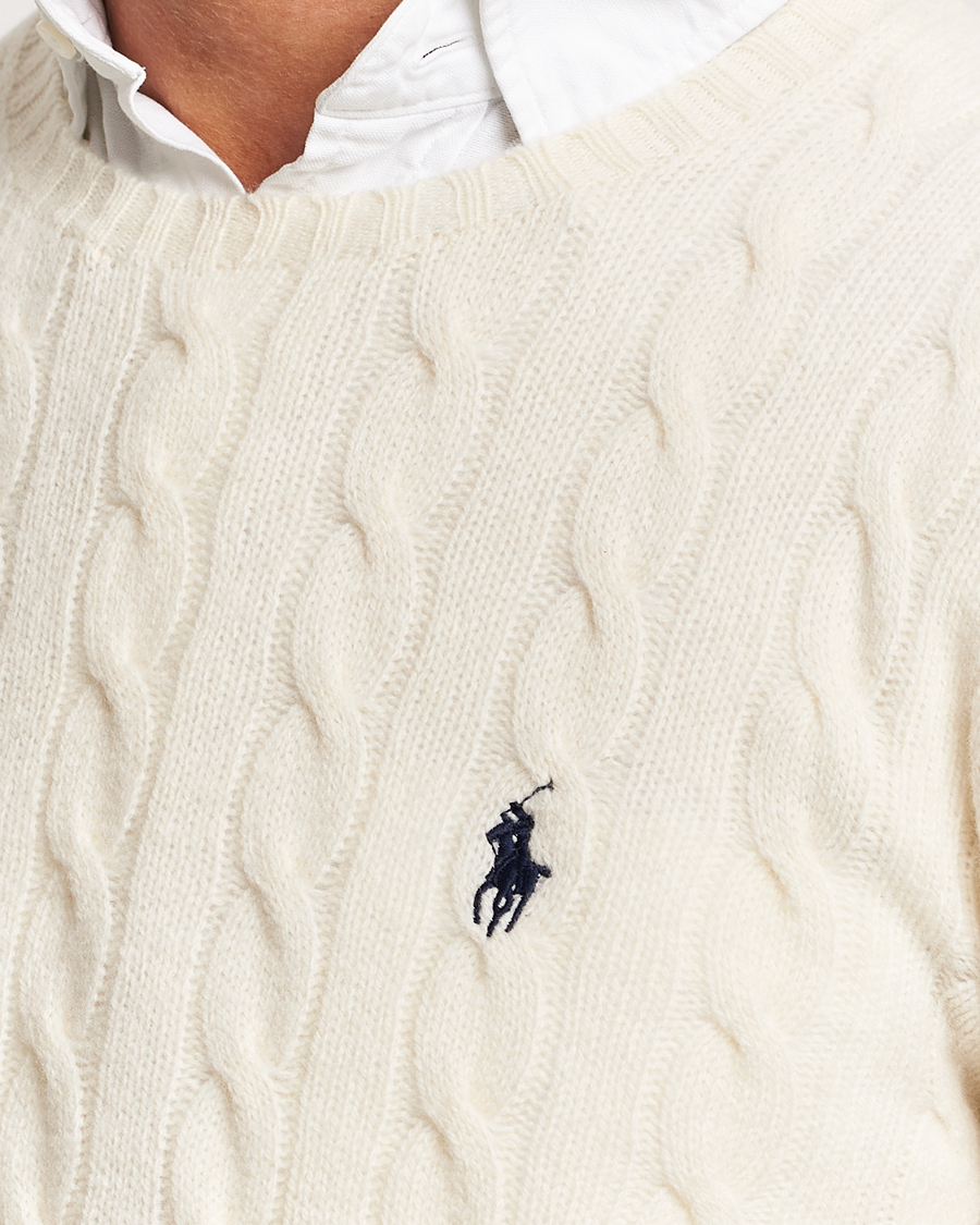 Homme | Pulls Et Tricots | Polo Ralph Lauren | Wool/Cashmere Cable Crew Neck Andover Cream