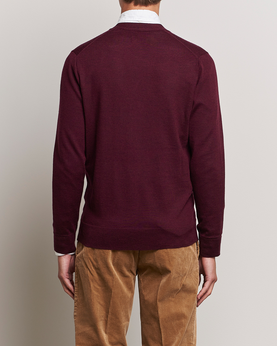 Homme | Pulls Et Tricots | Polo Ralph Lauren | Merino Knitted Cardigan Aged Wine Heather