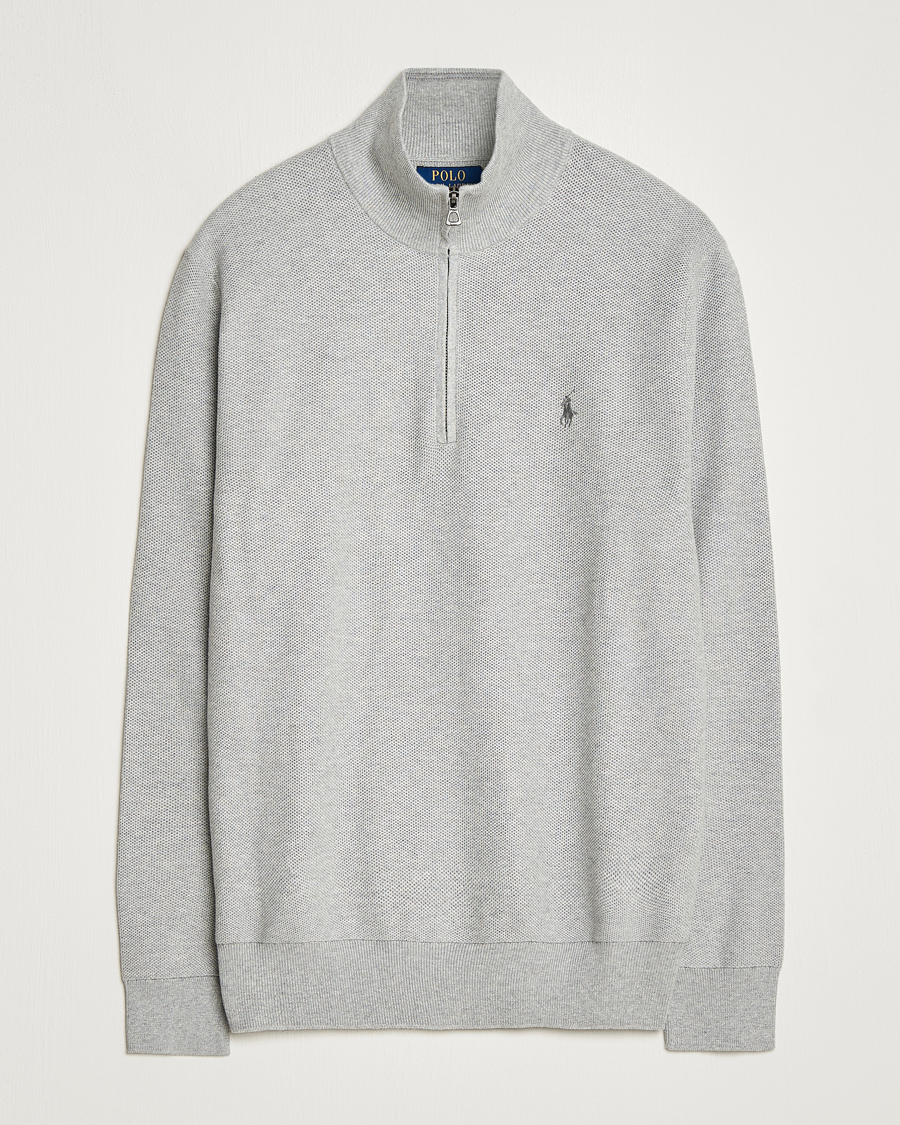 Homme | Pulls Et Tricots | Polo Ralph Lauren | Textured Half Zip Andover Heather