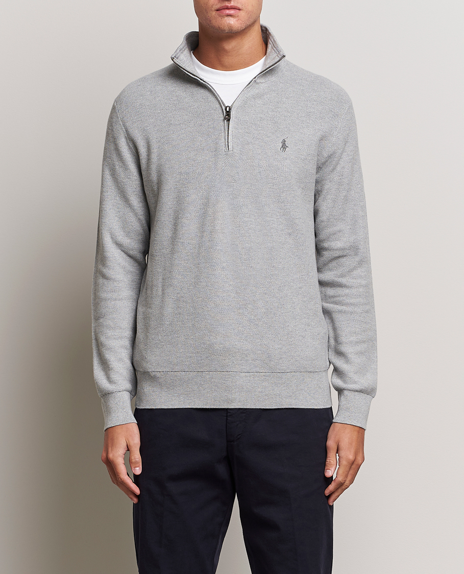 Homme | Pulls Et Tricots | Polo Ralph Lauren | Textured Half Zip Andover Heather