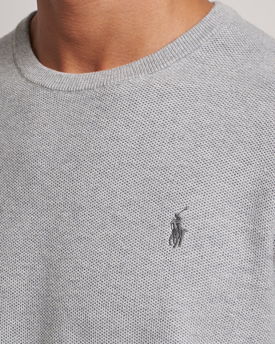 Homme | Pulls Et Tricots | Polo Ralph Lauren | Textured Crew Neck Sweater Andover Heather