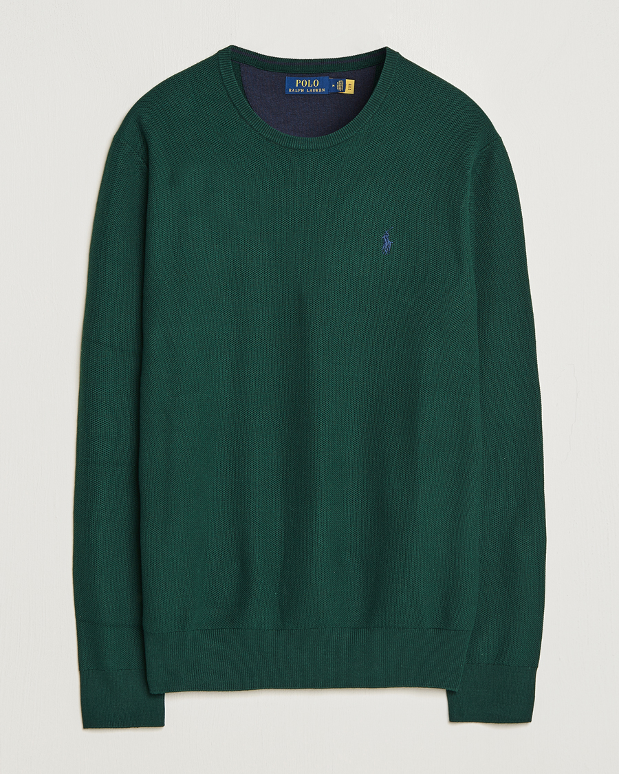 Heren | Truien | Polo Ralph Lauren | Textured Crew Neck Sweater Hunt Club Green