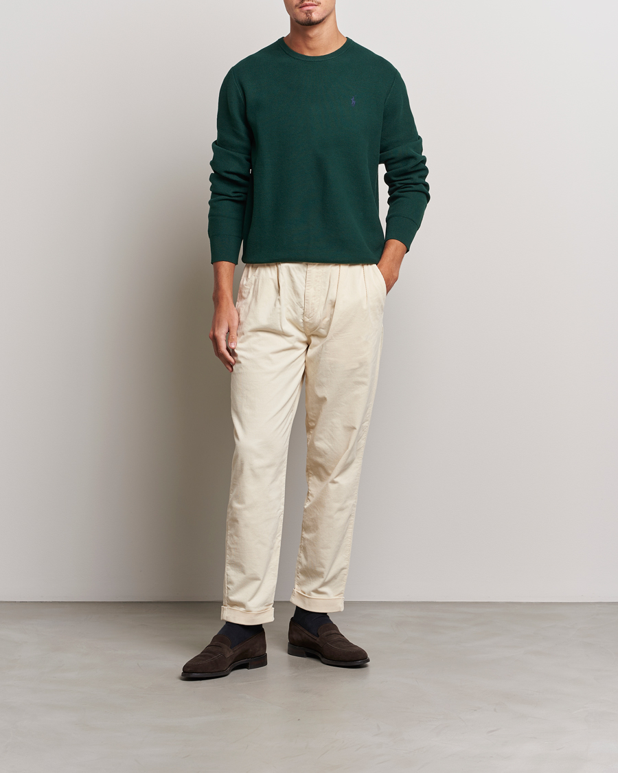 Heren | Truien | Polo Ralph Lauren | Textured Crew Neck Sweater Hunt Club Green