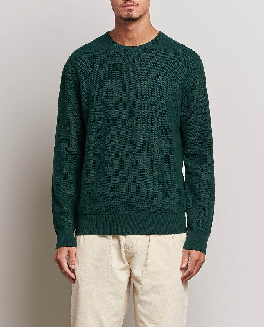 Heren | Truien | Polo Ralph Lauren | Textured Crew Neck Sweater Hunt Club Green