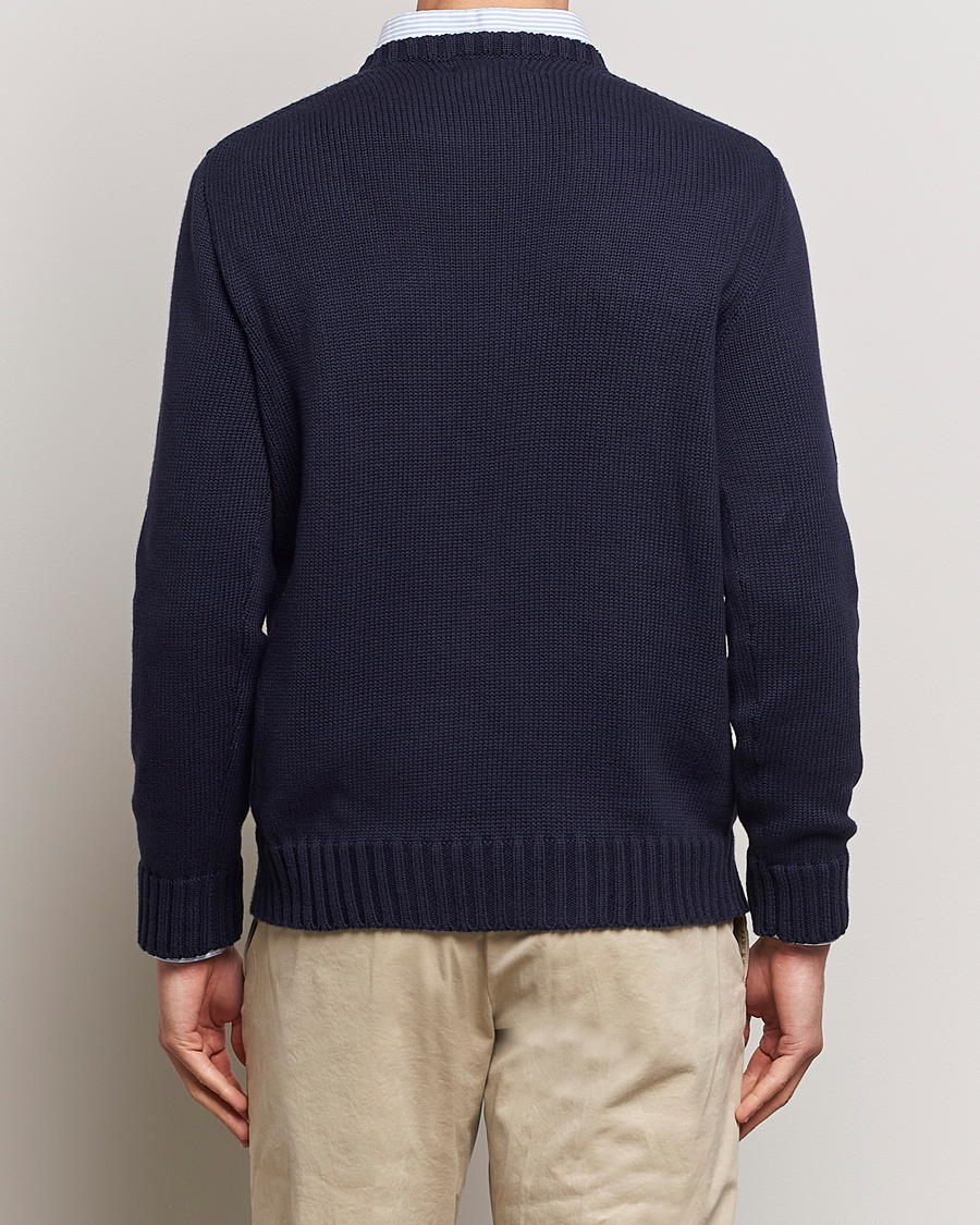 Homme | Pulls Et Tricots | Polo Ralph Lauren | Cotton Knitted Flag Sweater Hunter Navy