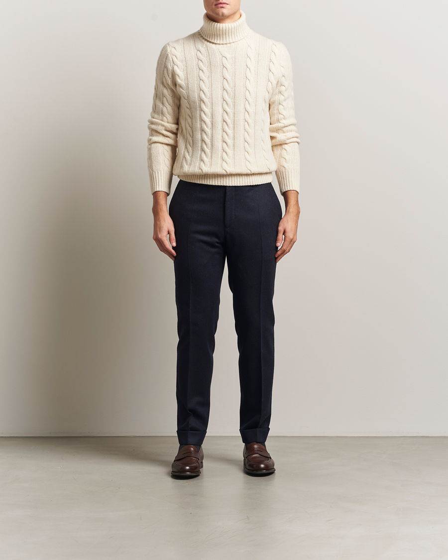 Heren | Truien | Polo Ralph Lauren | Wool/Cashmere Cable Rollneck Andover Cream