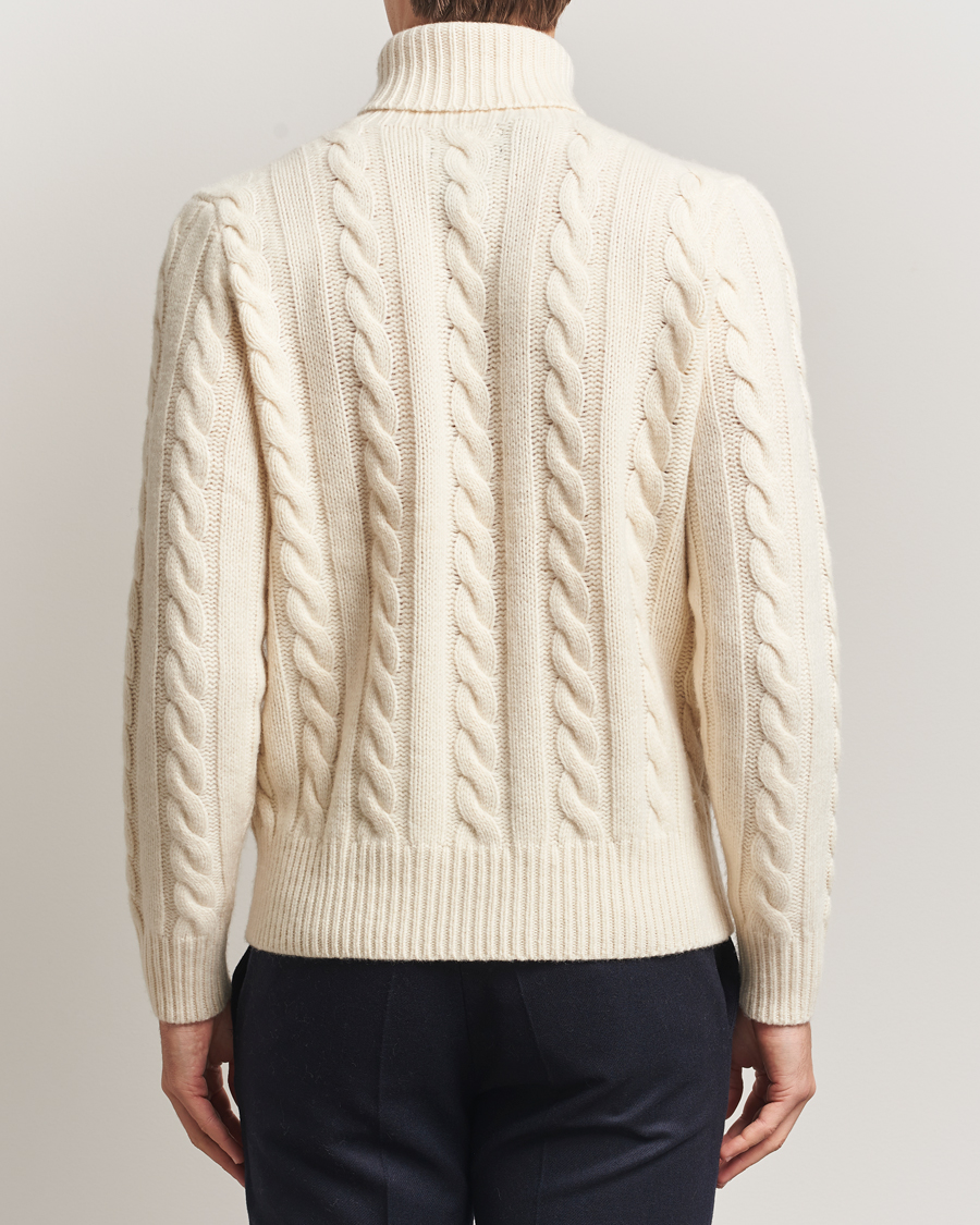 Heren | Truien | Polo Ralph Lauren | Wool/Cashmere Cable Rollneck Andover Cream
