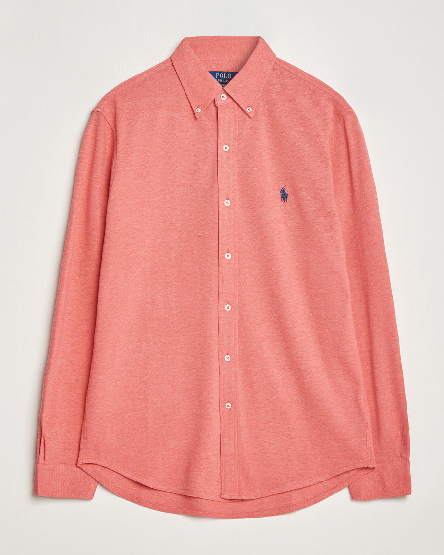 Homme | Chemises | Polo Ralph Lauren | Slim Fit Featherweight Mesh Shirt Highland Rose Heather