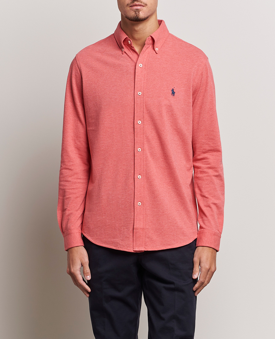 Homme | Chemises | Polo Ralph Lauren | Slim Fit Featherweight Mesh Shirt Highland Rose Heather