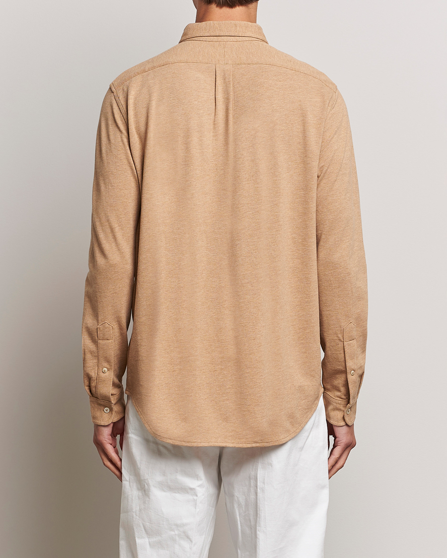 Homme | Chemises | Polo Ralph Lauren | Slim Fit Featherweight Mesh Shirt Camel Heather