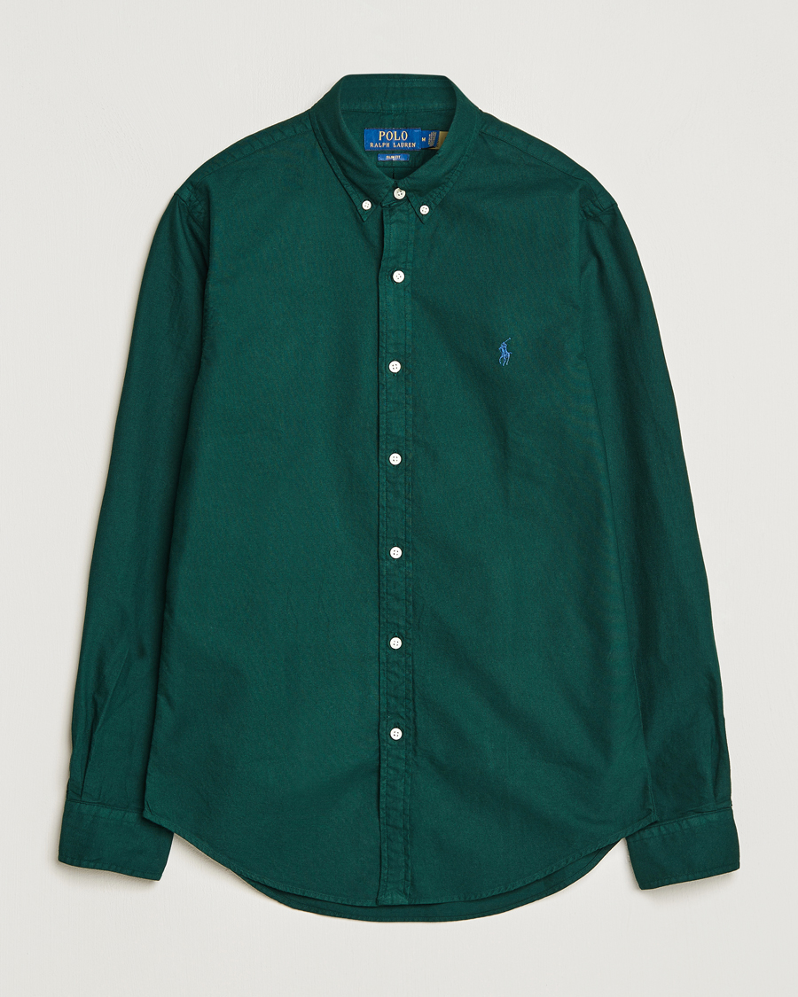 Homme | Chemises | Polo Ralph Lauren | Slim Fit Garment Dyed Oxford Moss Agate