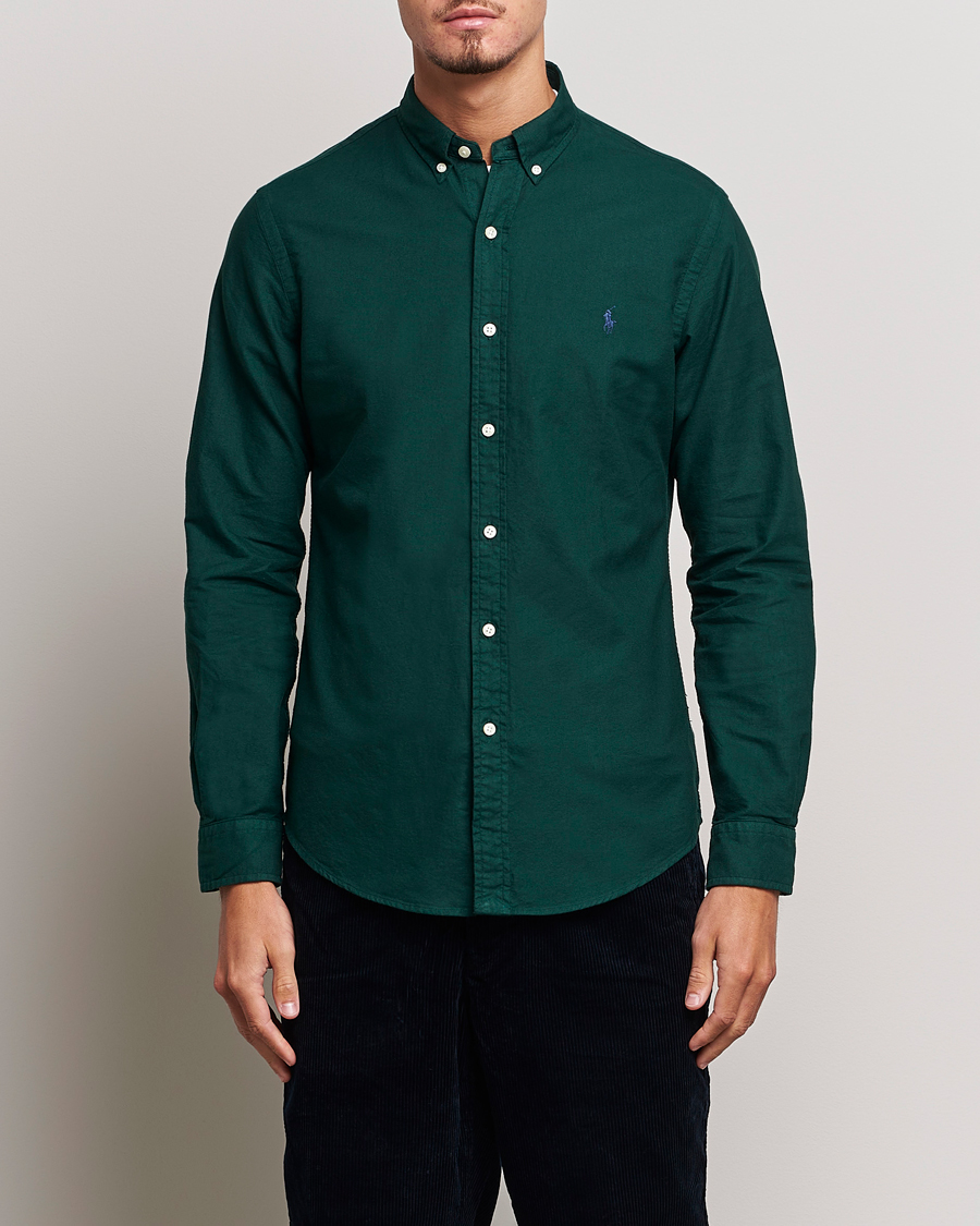 Homme | Chemises | Polo Ralph Lauren | Slim Fit Garment Dyed Oxford Moss Agate