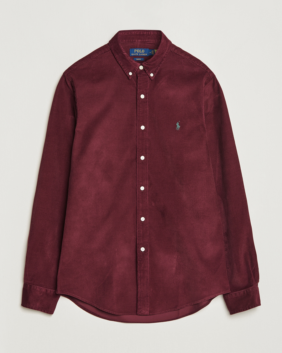 Homme | Chemises | Polo Ralph Lauren | Slim Fit Corduroy Shirt Harvard Wine