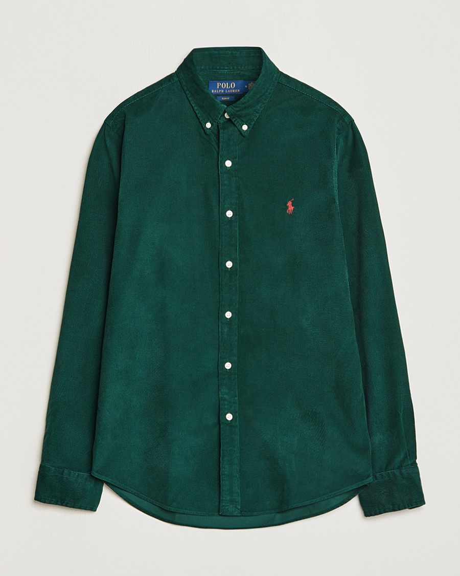 Heren | Overhemden | Polo Ralph Lauren | Slim Fit Corduroy Shirt Hunt Club Green