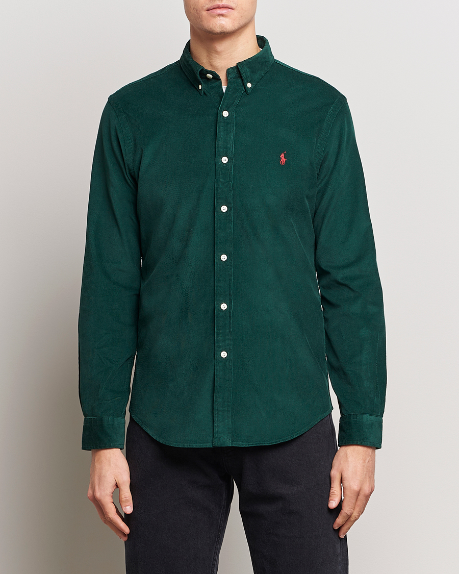 Heren | Overhemden | Polo Ralph Lauren | Slim Fit Corduroy Shirt Hunt Club Green