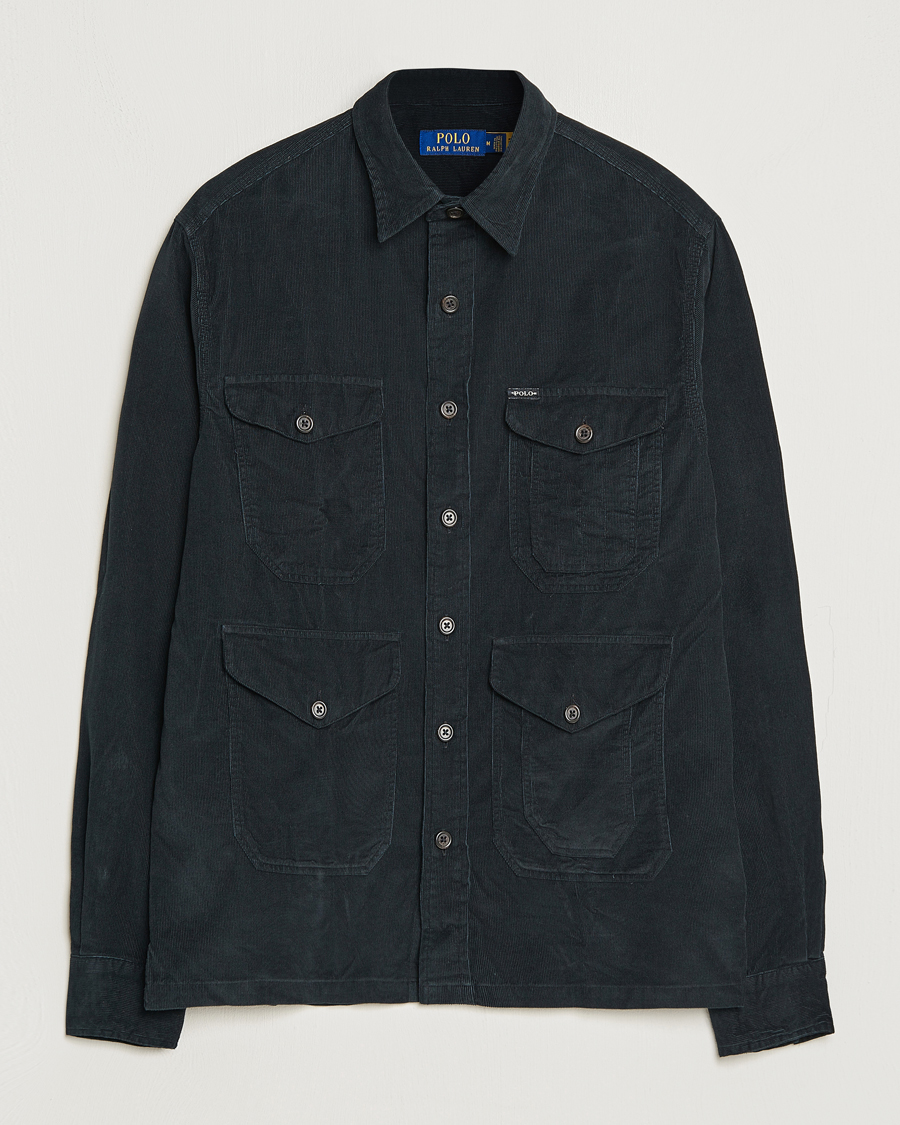 Heren | Overhemden | Polo Ralph Lauren | Corduroy Pocket Overshirt Black