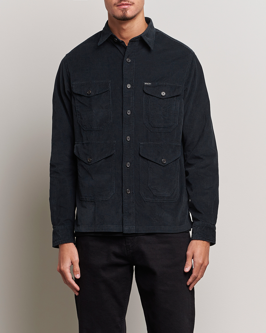 Heren | Overhemden | Polo Ralph Lauren | Corduroy Pocket Overshirt Black