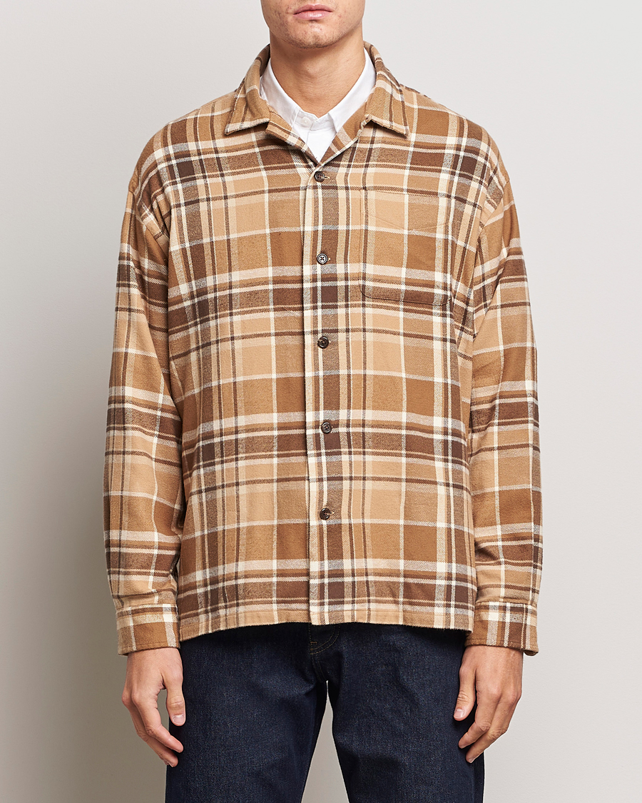 Homme | Chemises | Polo Ralph Lauren | Brushed Flannel Checked Shirt Khaki/Brown