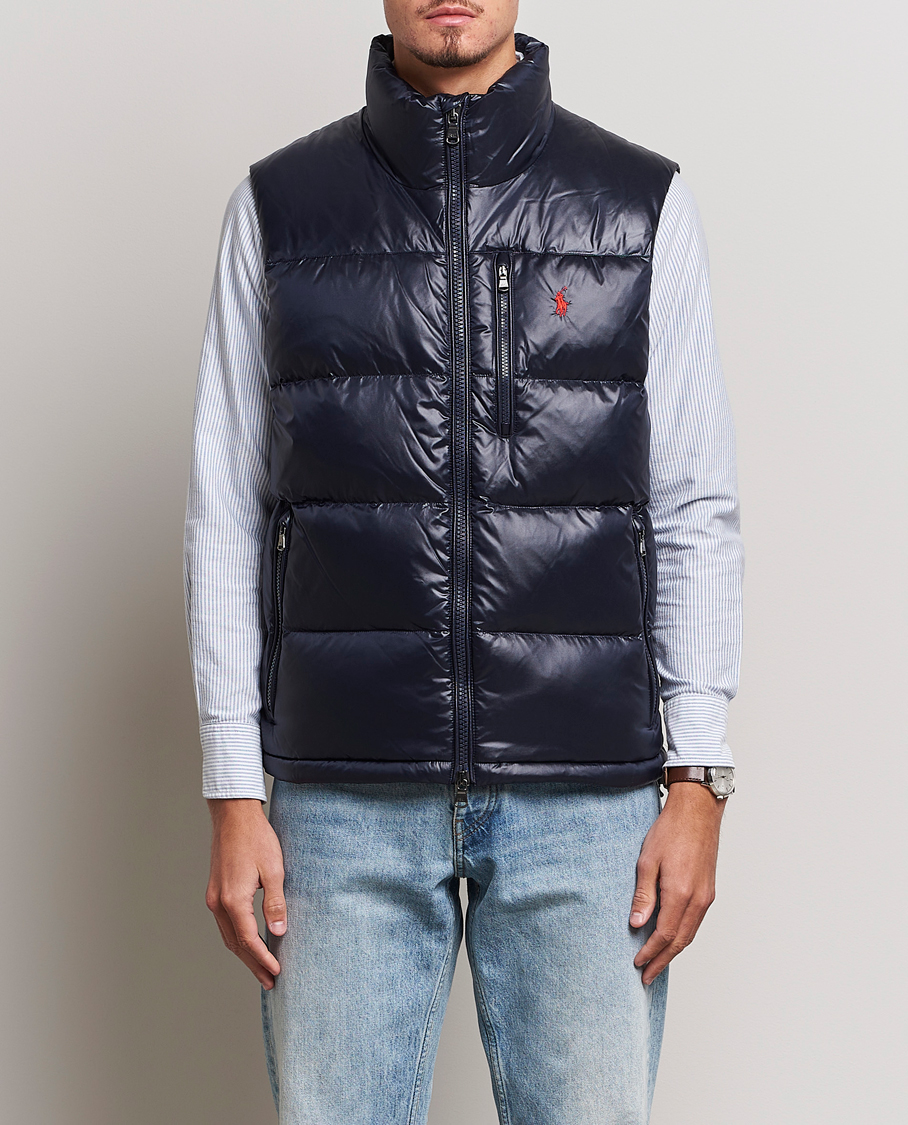 Homme | Manteaux Et Vestes | Polo Ralph Lauren | El Cap High Gloss Down Vest Collection Navy