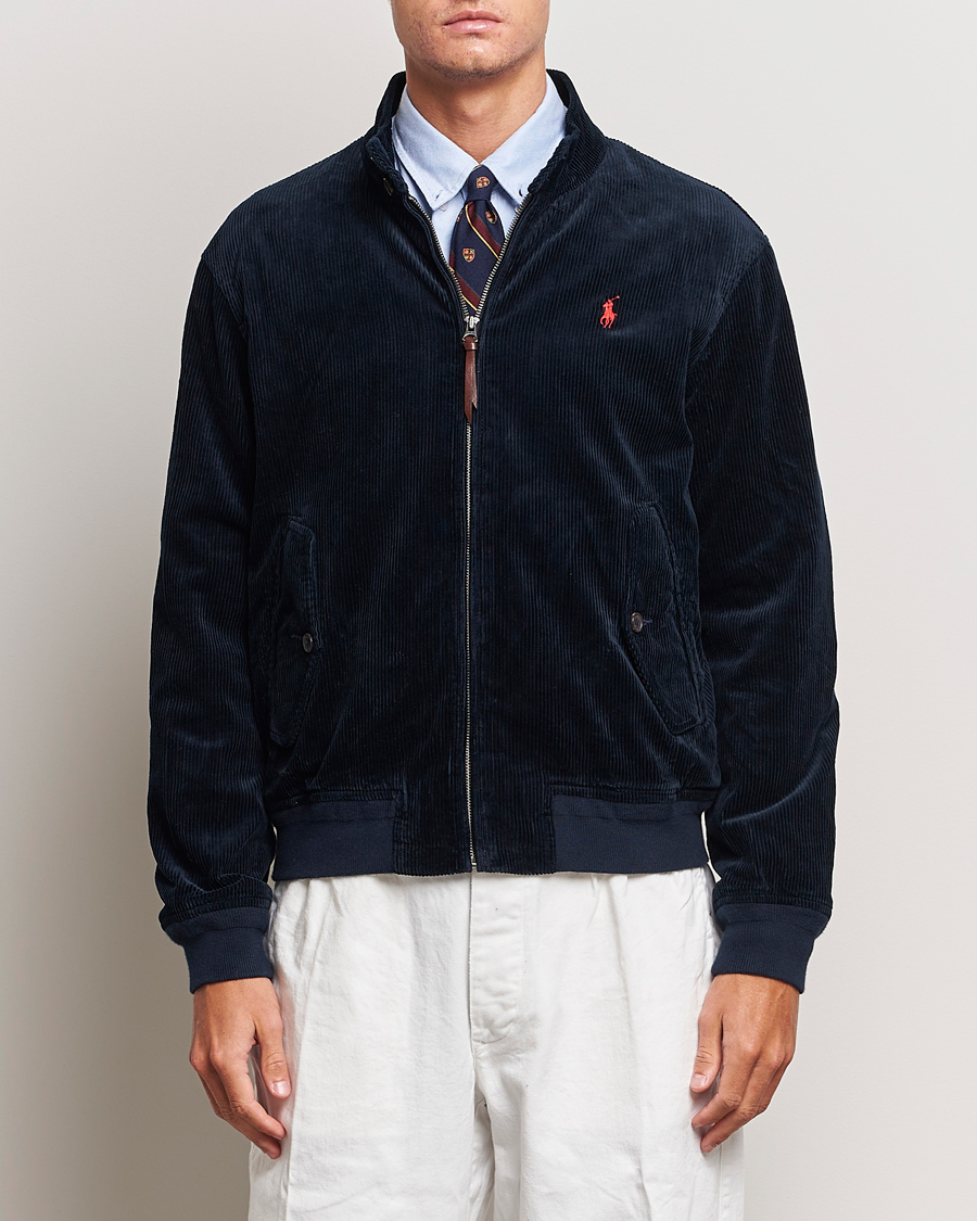 Homme | Manteaux Et Vestes | Polo Ralph Lauren | Corduroy Lined Harrington Jacket Aviator Navy