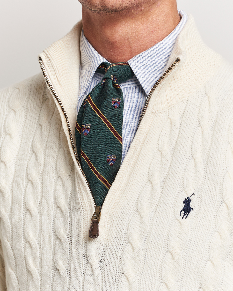Homme | Polo Ralph Lauren Vintage Club Striped Tie Green | Polo Ralph Lauren | Vintage Club Striped Tie Green