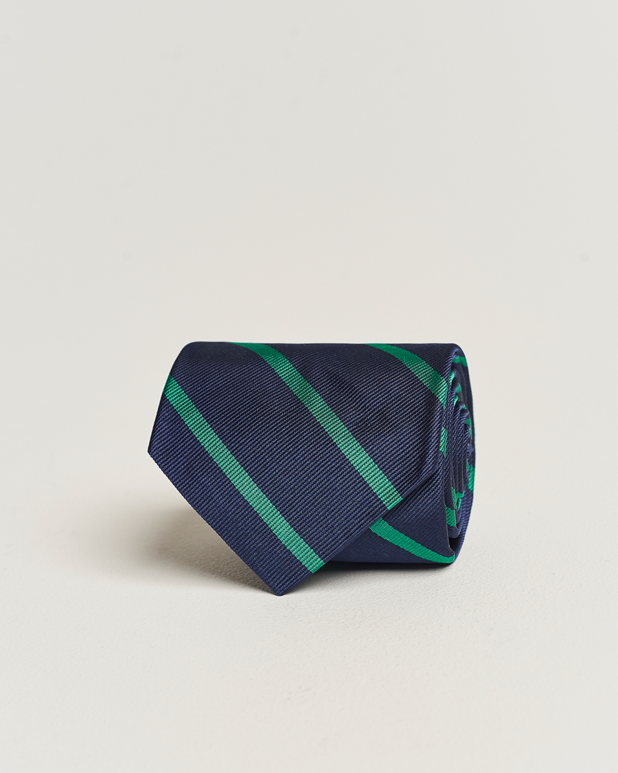 Heren | Stropdassen | Polo Ralph Lauren | Striped Tie Navy/Green