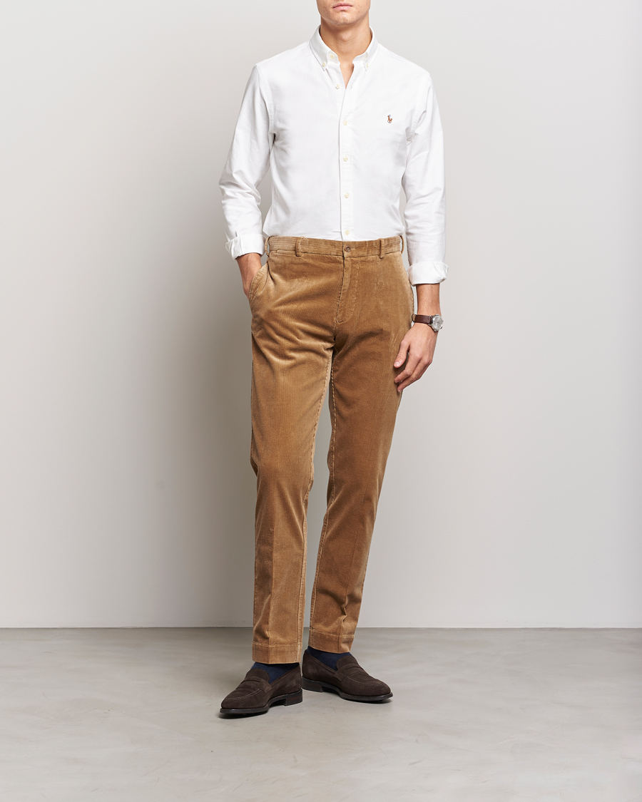 Heren | Broeken | Polo Ralph Lauren | Corduroy Pleated Trousers Rustic Tan