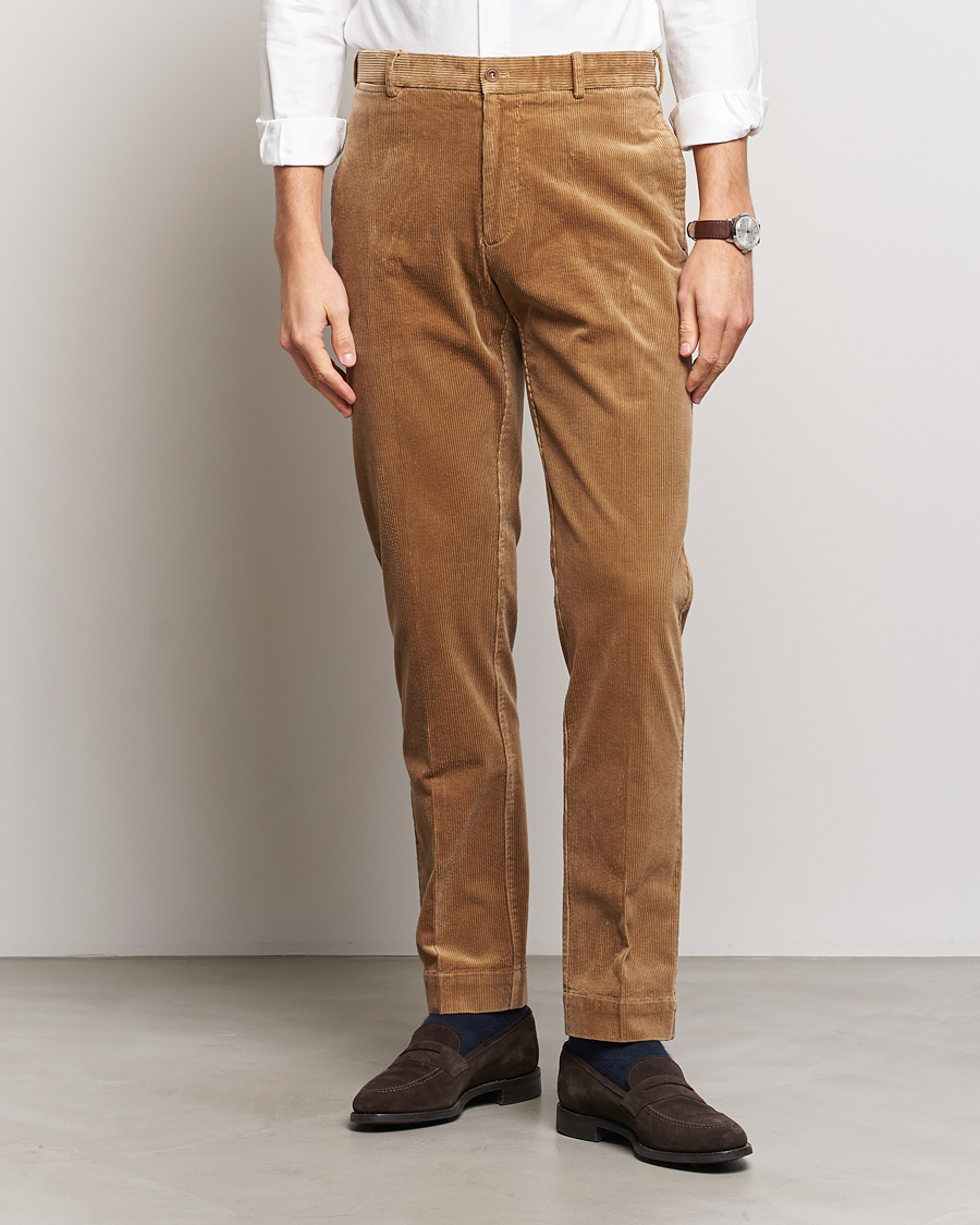 Heren | Broeken | Polo Ralph Lauren | Corduroy Pleated Trousers Rustic Tan