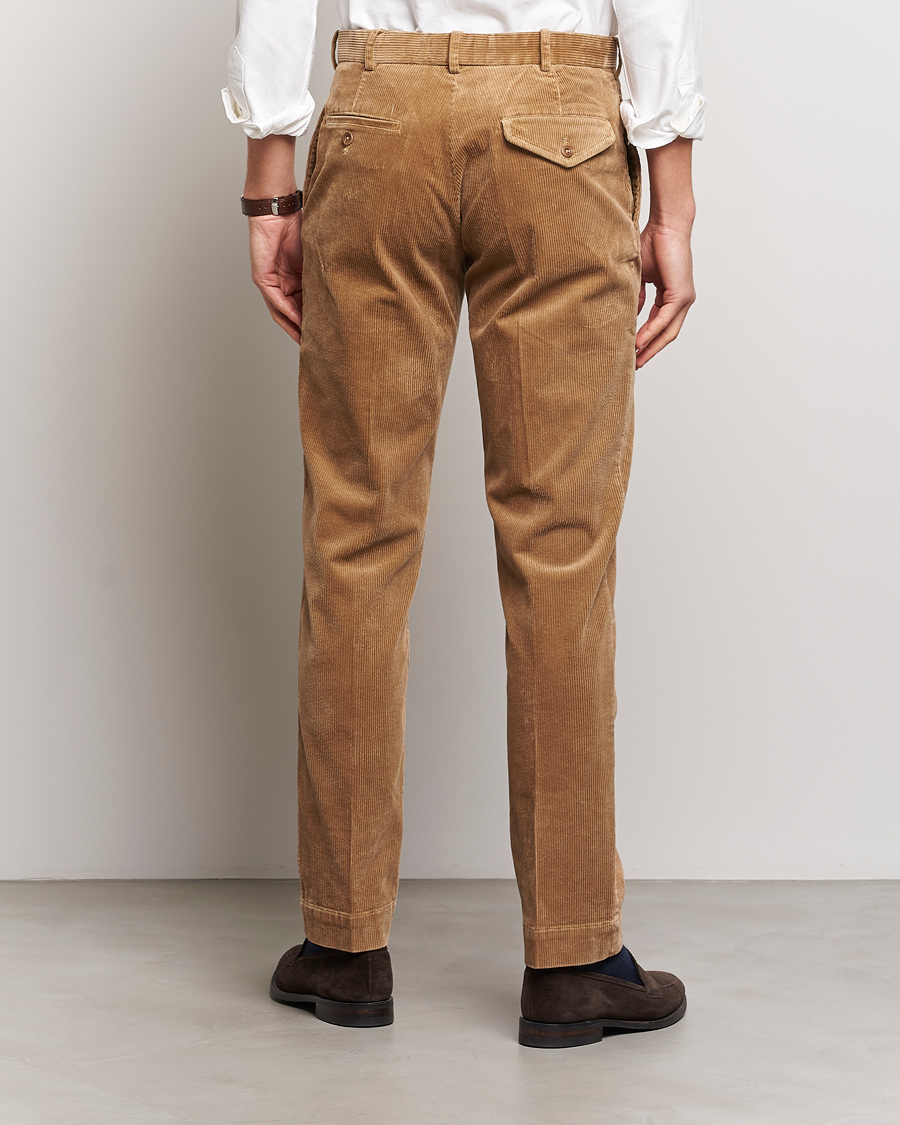Heren | Broeken | Polo Ralph Lauren | Corduroy Pleated Trousers Rustic Tan