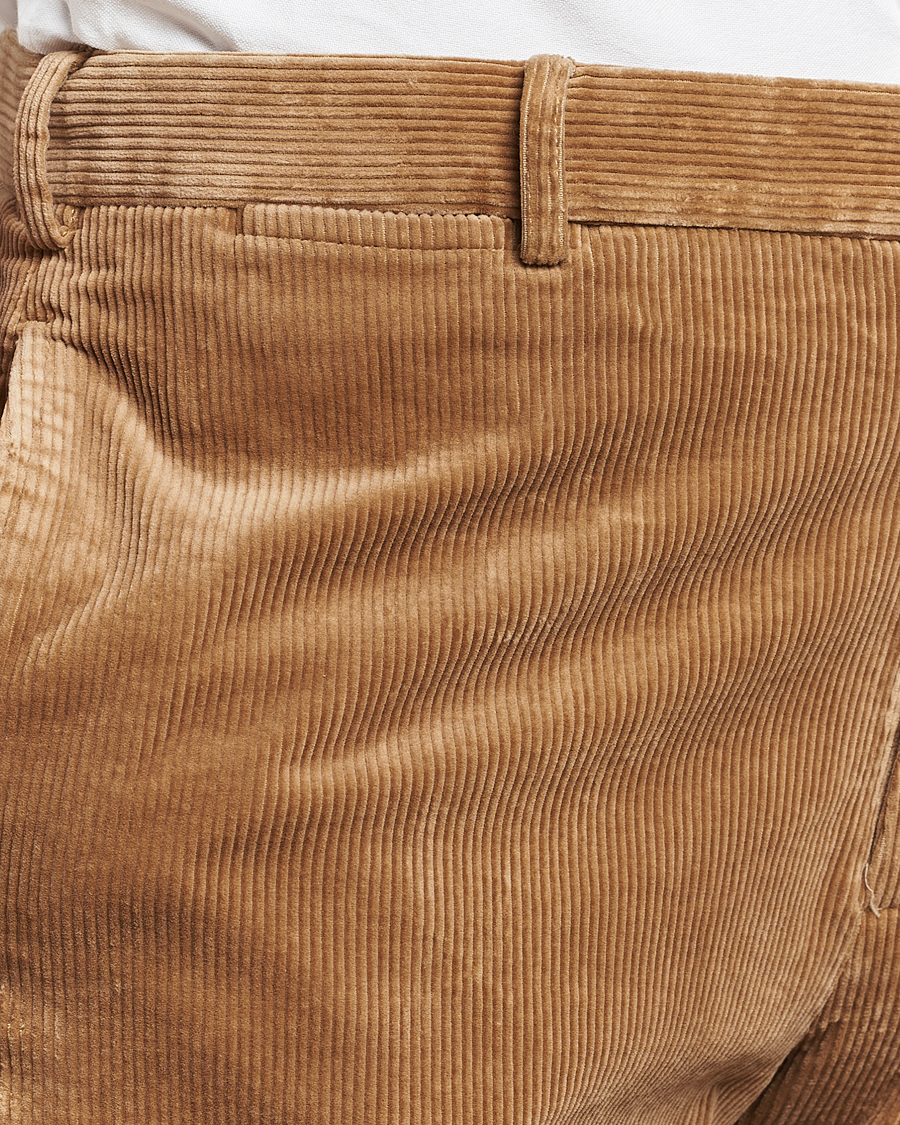 Heren | Broeken | Polo Ralph Lauren | Corduroy Pleated Trousers Rustic Tan