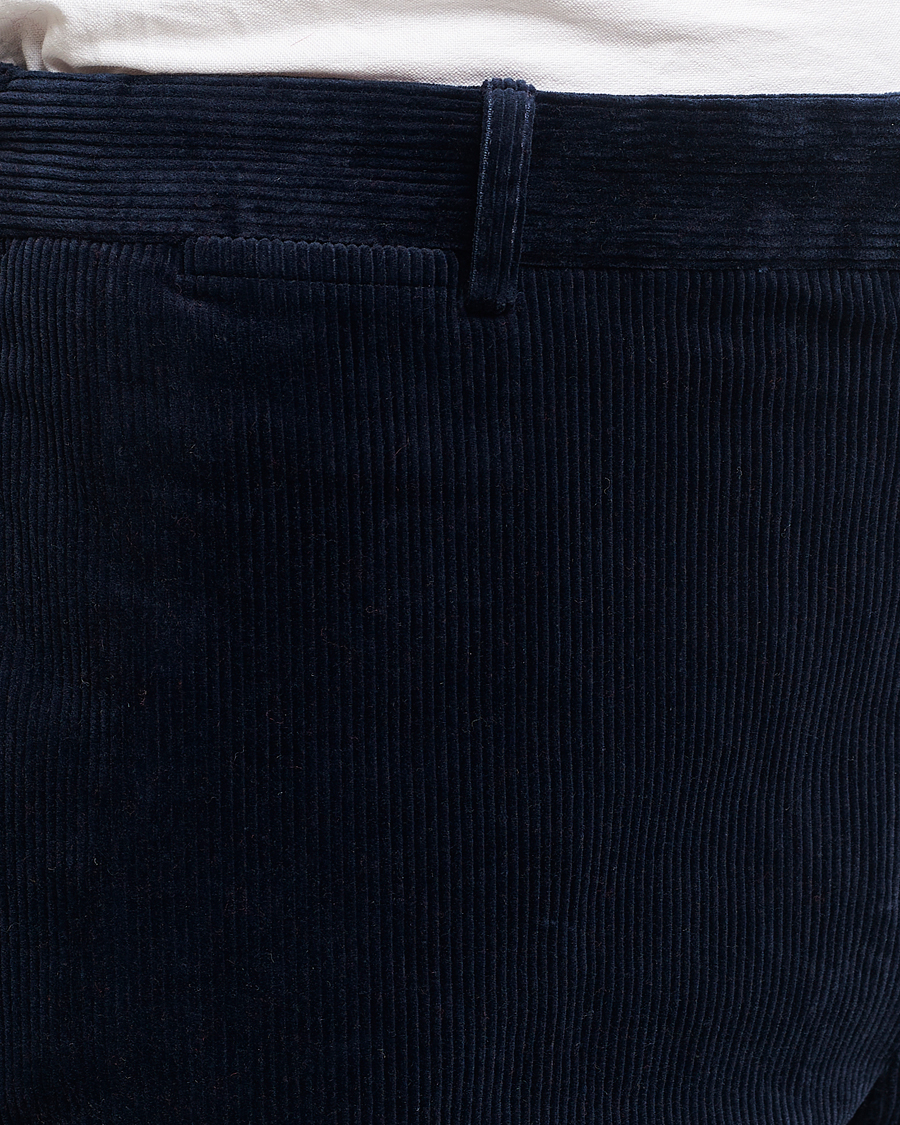 Homme | Pantalons | Polo Ralph Lauren | Corduroy Pleated Trousers Aviator Navy