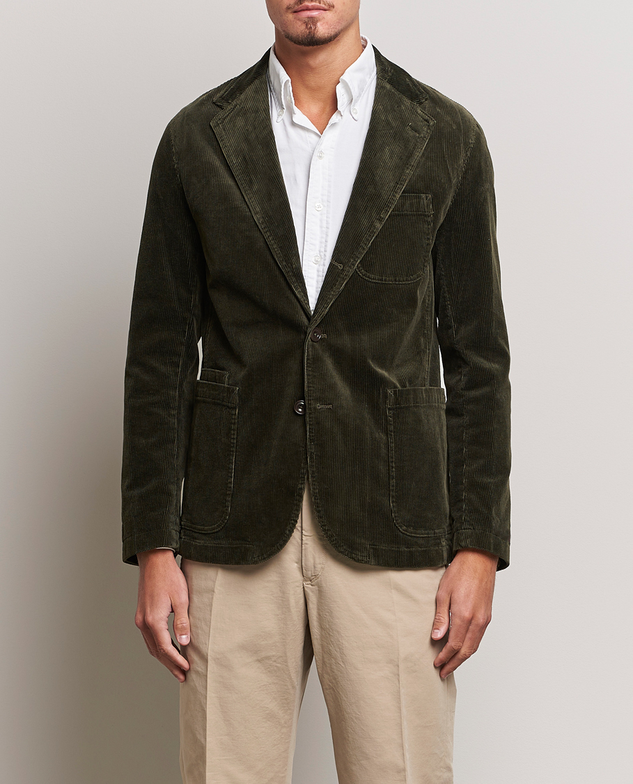 Heren | Blazers | Polo Ralph Lauren | Corduroy Stretch Blazer Oil Cloth Green