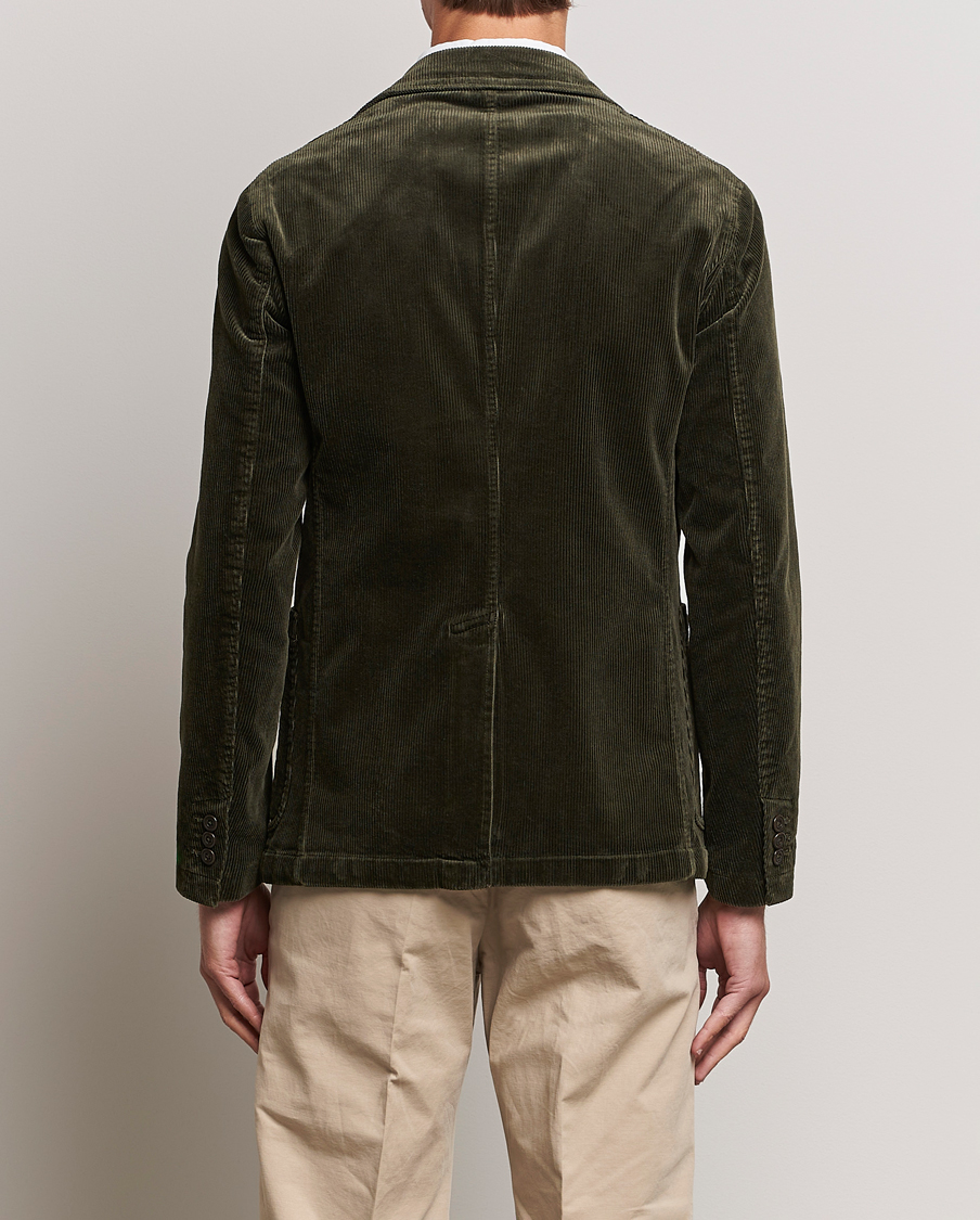 Homme | Blazers | Polo Ralph Lauren | Corduroy Stretch Blazer Oil Cloth Green