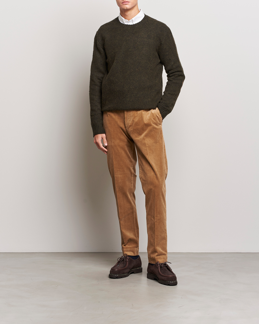 Homme | Pulls Et Tricots | Polo Ralph Lauren | Wool/Cashmere Patch Crew Neck Dark Olive Heather