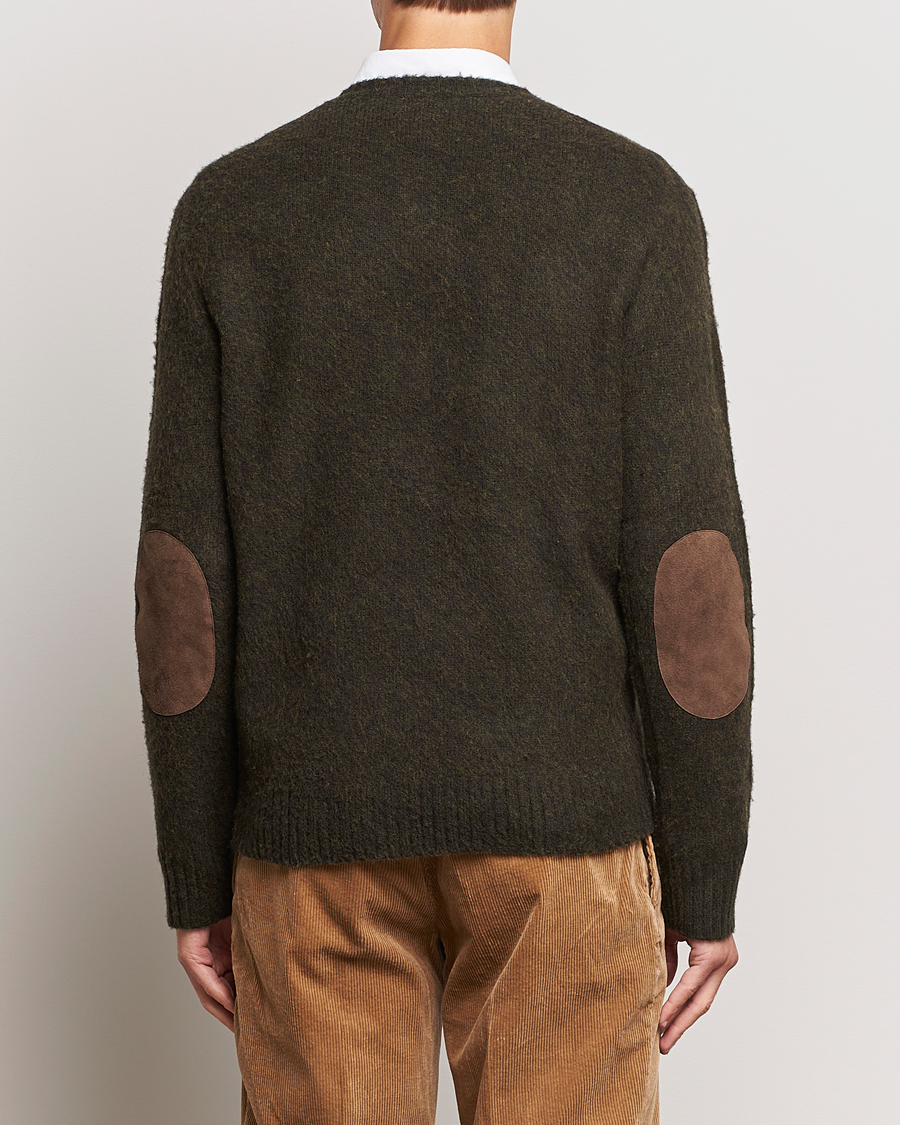 Homme | Pulls Et Tricots | Polo Ralph Lauren | Wool/Cashmere Patch Crew Neck Dark Olive Heather