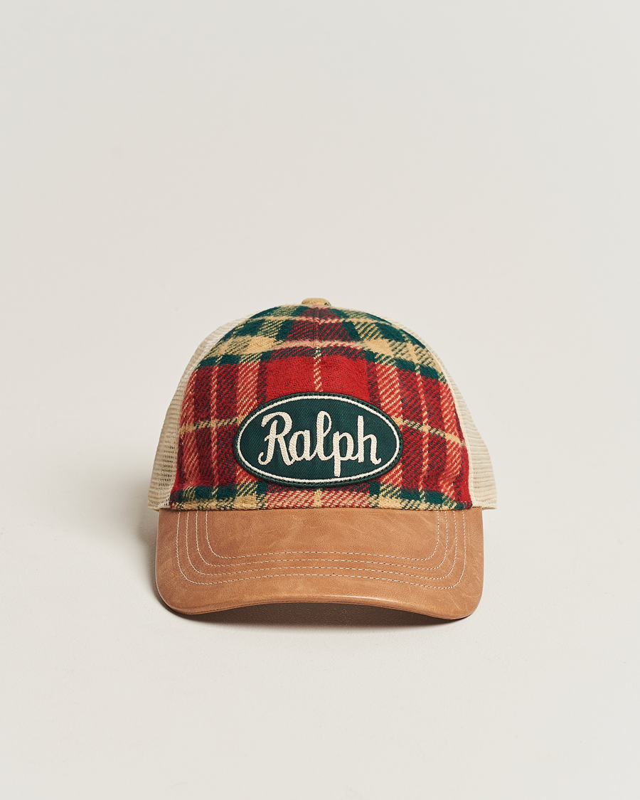 Homme | Polo Ralph Lauren Flannel Ralph Cap Red/Black Multi | Polo Ralph Lauren | Flannel Ralph Cap Red/Black Multi