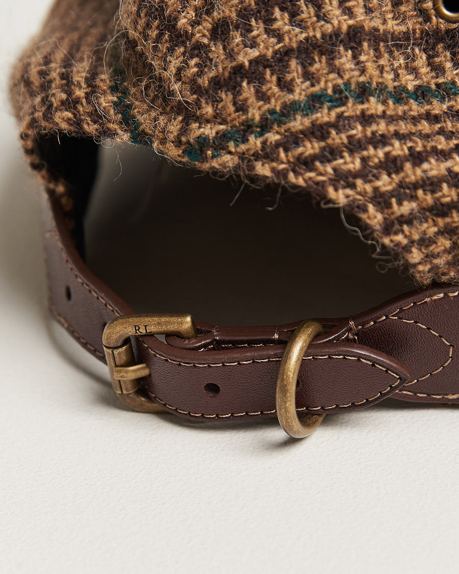 Homme | Polo Ralph Lauren Glenplaid Overcheck Cap Camel | Polo Ralph Lauren | Glenplaid Overcheck Cap Camel