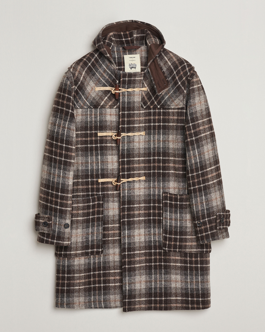 Homme | Manteaux Et Vestes | Gloverall | De Bonne Facutre Wool Duffle Coat Black/Grey