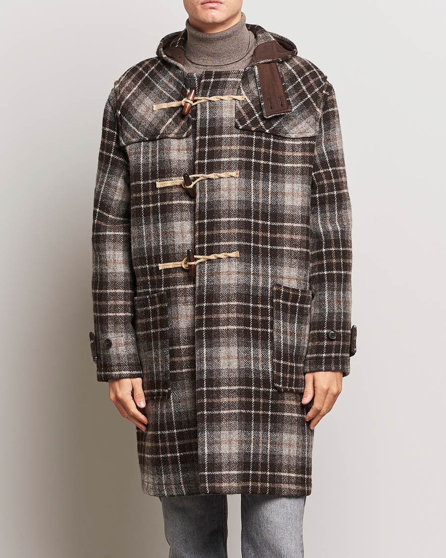 Homme | Manteaux Et Vestes | Gloverall | De Bonne Facutre Wool Duffle Coat Black/Grey