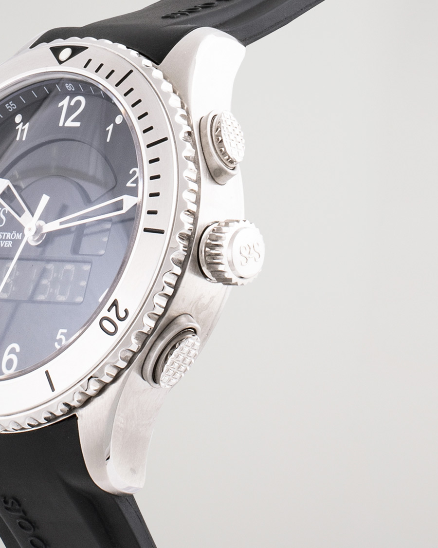 Homme | Sjöö Sandström Pre-Owned UTC Skydiver 017401 Steel Black | Sjöö Sandström Pre-Owned | UTC Skydiver 017401 Steel Black