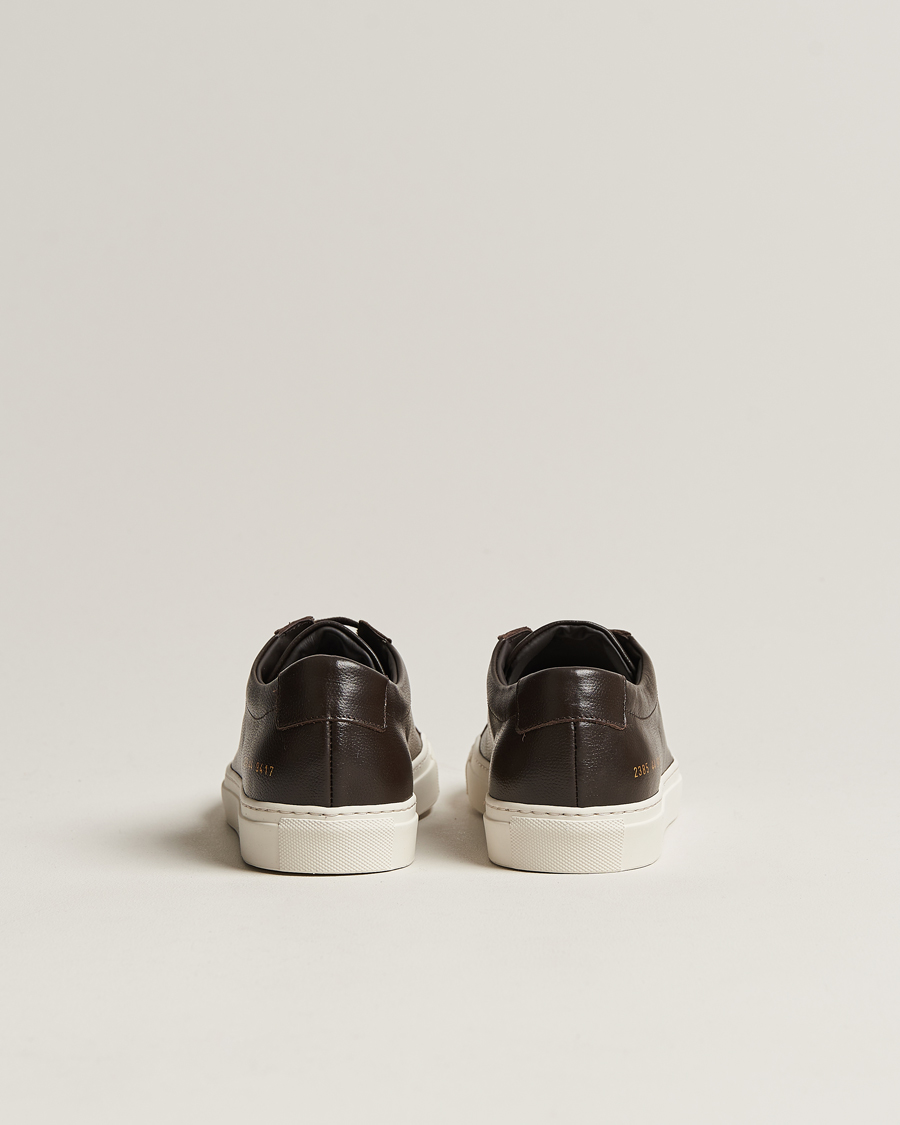 Homme | Common Projects Original Achilles Pebbled Leather Sneaker Dark Brown | Common Projects | Original Achilles Pebbled Leather Sneaker Dark Brown