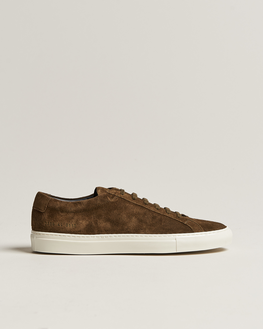 Homme | Common Projects Original Achilles Suede Sneaker Tobacco | Common Projects | Original Achilles Suede Sneaker Tobacco