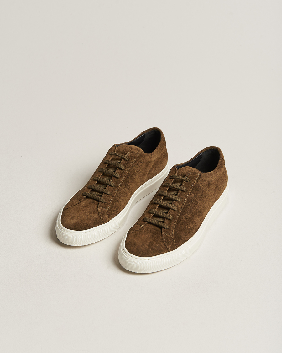 Homme | Common Projects Original Achilles Suede Sneaker Tobacco | Common Projects | Original Achilles Suede Sneaker Tobacco