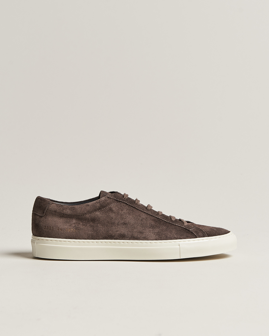 Homme | Common Projects Original Achilles Suede Sneaker Warm Grey | Common Projects | Original Achilles Suede Sneaker Warm Grey