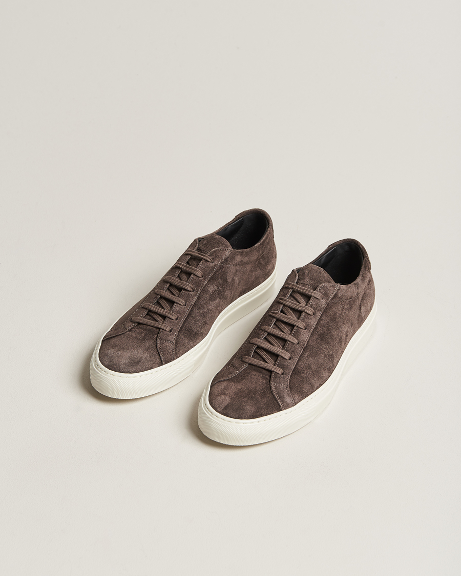 Homme | Common Projects Original Achilles Suede Sneaker Warm Grey | Common Projects | Original Achilles Suede Sneaker Warm Grey