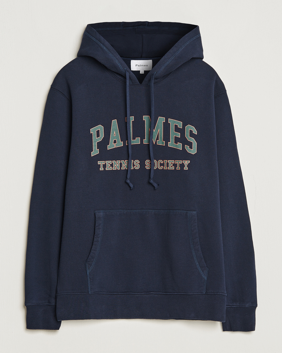 Heren | Truien | Palmes | Mats Hooded Sweatshirt Navy