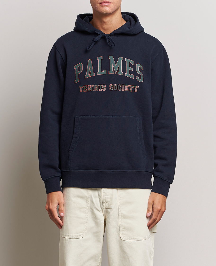 Heren | Truien | Palmes | Mats Hooded Sweatshirt Navy